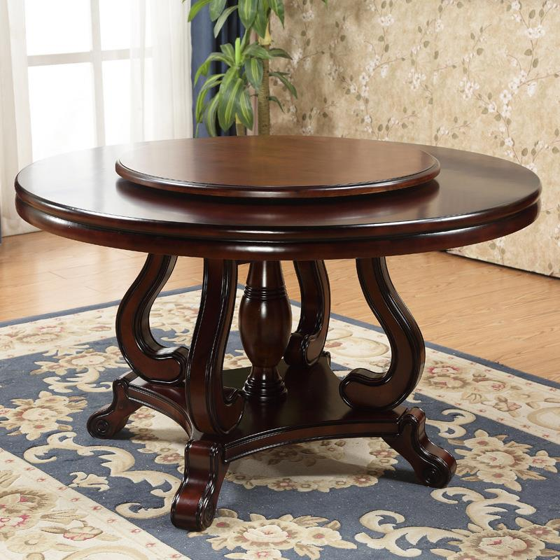 Round Solid Wood Dining Table