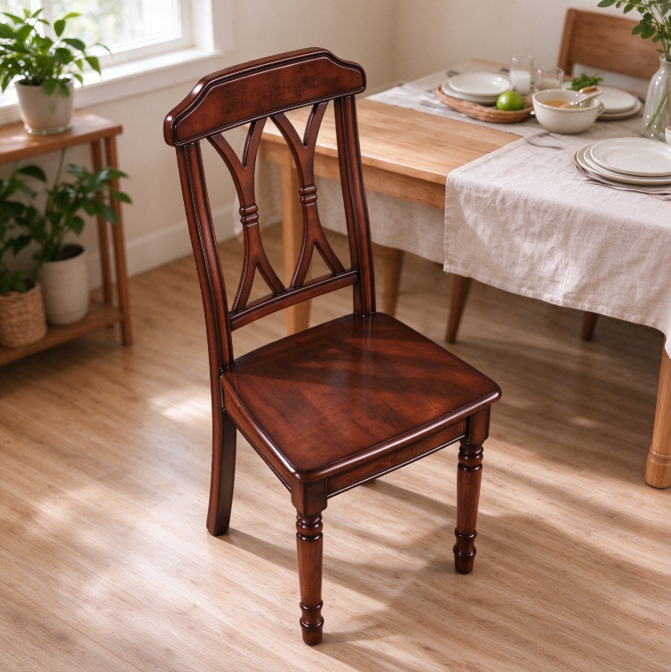 Classic American Solid Wood Dining Chair
