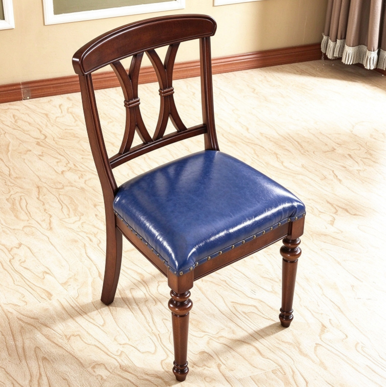 Vintage Wooden Side Chair - Dining chair - QONKA HOME