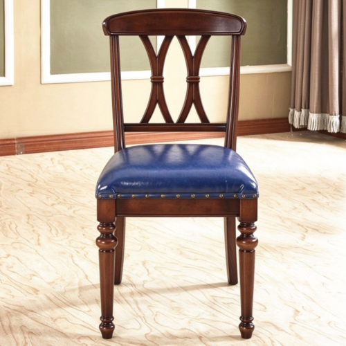 Vintage Wooden Side Chair - Dining chair - QONKA HOME
