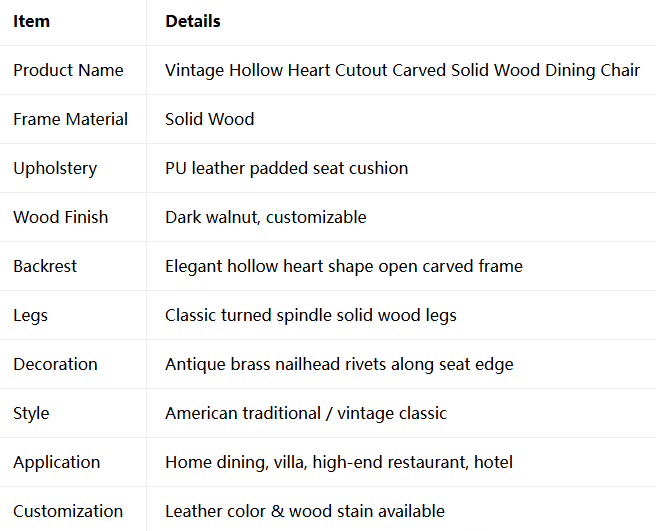 Turned Leg Leather Dining Room Accent Chair