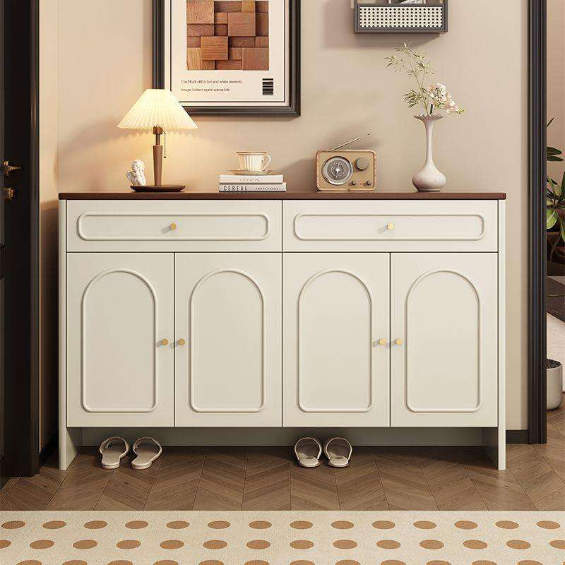 Classic Cream White Entry Cabinet - Living room furniture - QONKA HOME
