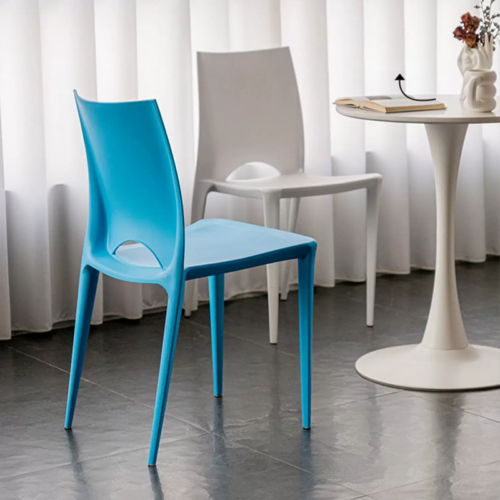 Contemporary Stackable Plastic Chair - Dining chair - QONKA HOME
