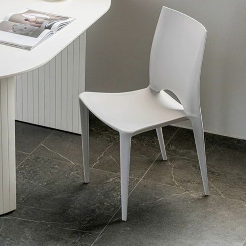 Contemporary Stackable Plastic Chair - Dining chair - QONKA HOME