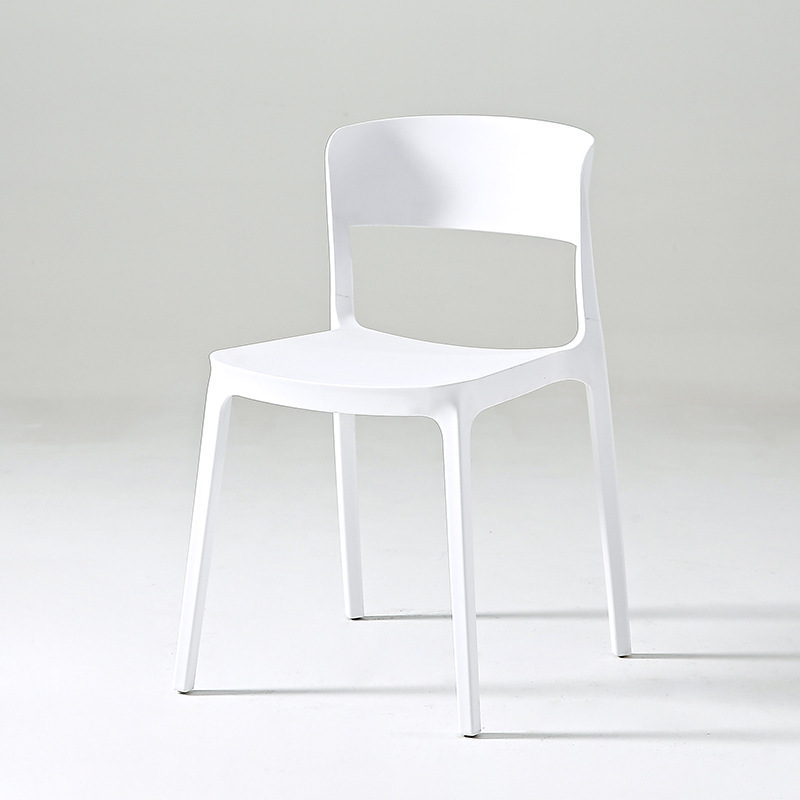 Low-Back Cutout Plastic Chair