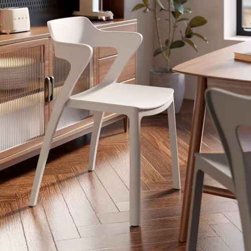 Sculpted Wing-Back Armchair - Plastic dining chair - QONKA HOME