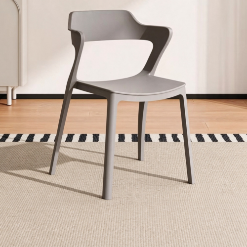 Sculpted Wing-Back Armchair - Plastic dining chair - QONKA HOME