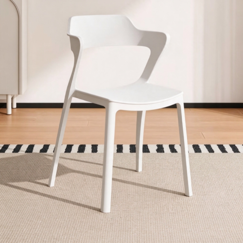 Sculpted Wing-Back Armchair - Plastic dining chair - QONKA HOME
