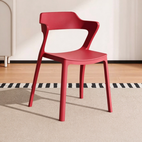 Sculpted Wing-Back Armchair - Plastic dining chair - QONKA HOME