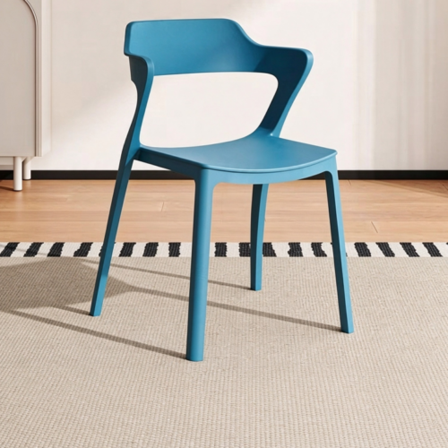 Sculpted Wing-Back Armchair - Plastic dining chair - QONKA HOME