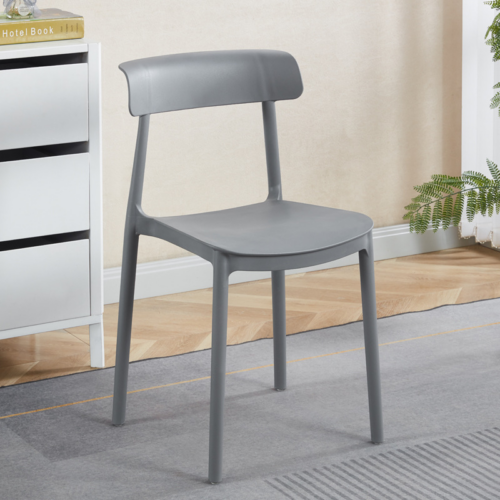 Stackable Side Chair - Plastic dining chair - QONKA HOME