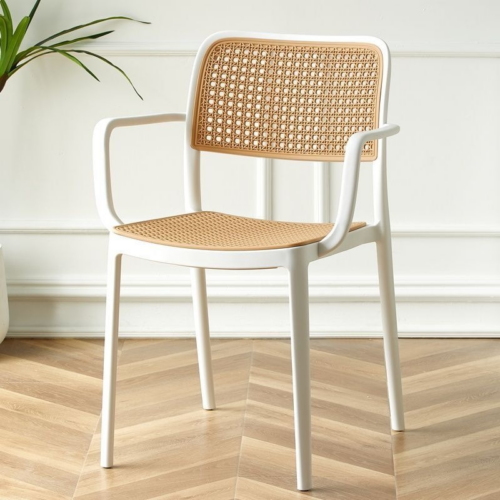 Modern Wicker Look Side Chair - Dining chair - QONKA HOME