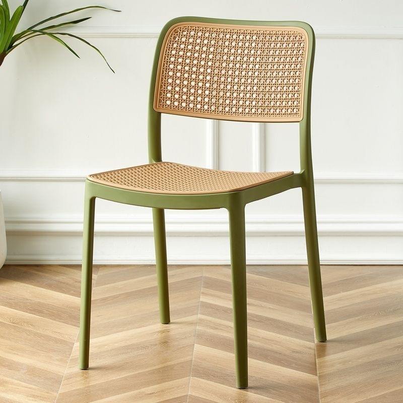 Modern Wicker Look Side Chair
