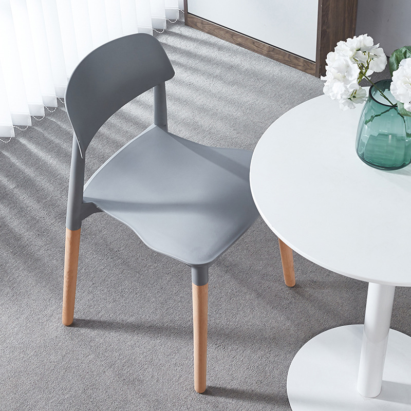 Nordic Dining Chair with Beech Wood Legs