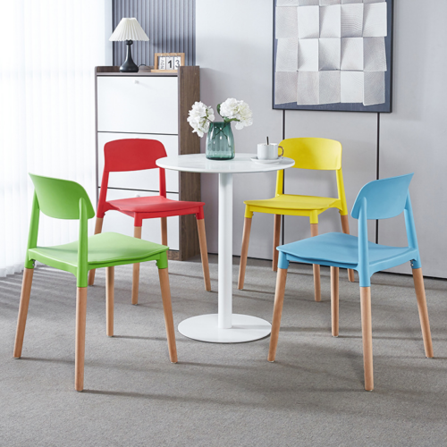 Nordic Dining Chair with Beech Wood Legs - Dining chair - QONKA HOME