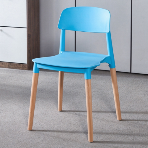Nordic Dining Chair with Beech Wood Legs - Dining chair - QONKA HOME