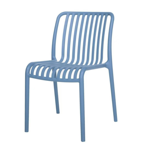 Slatted Plastic Dining Chair - Dining chair - QONKA HOME