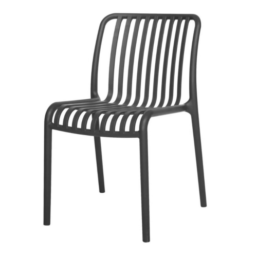 Slatted Plastic Dining Chair - Dining chair - QONKA HOME