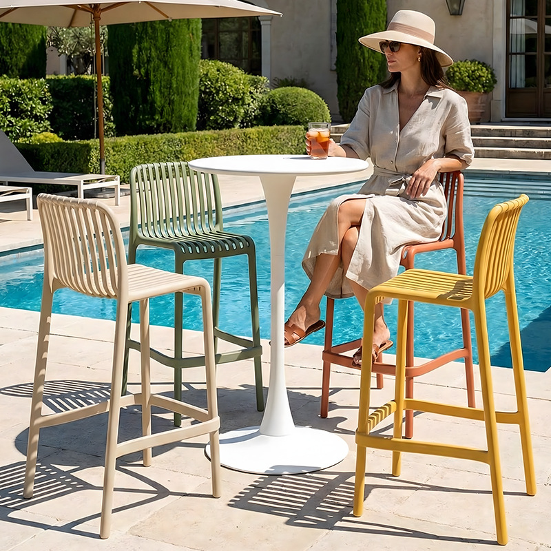 Modern Outdoor Counter Height Bar Chair