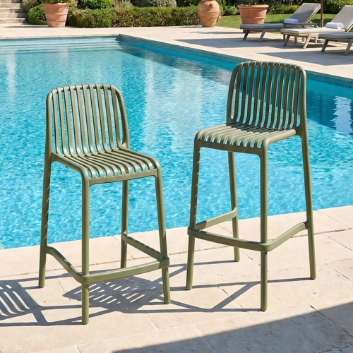 Modern Outdoor Counter Height Bar Chair - Outdoor furniture - QONKA HOME