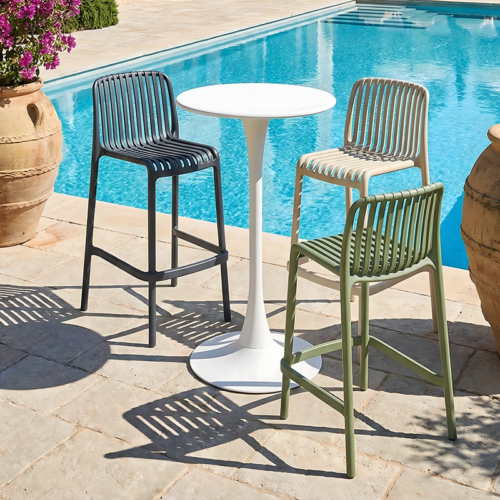Modern Outdoor Counter Height Bar Chair - Outdoor furniture - QONKA HOME