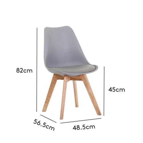 Mid Century Padded Dining Side Chair - Dining chair - QONKA HOME