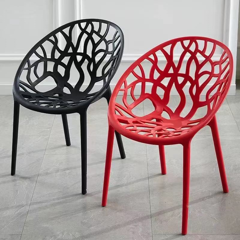 Tree Branch Hollow Out Plastic Dining Chair