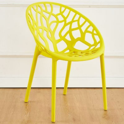 Tree Branch Hollow Out Plastic Dining Chair - Dining chair - QONKA HOME
