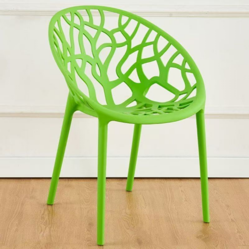 Tree Branch Hollow Out Plastic Dining Chair - Dining chair - QONKA HOME