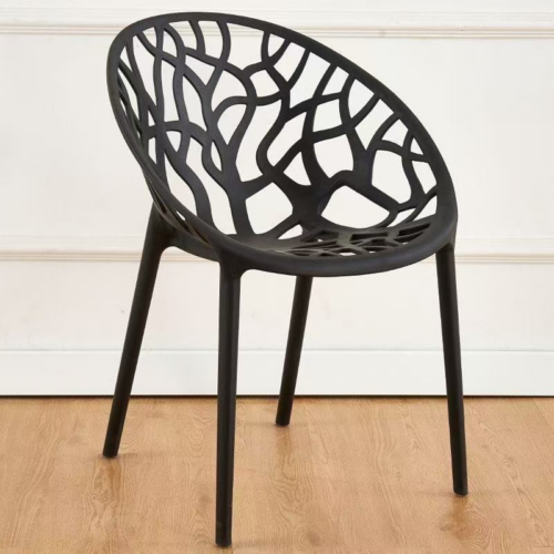 Tree Branch Hollow Out Plastic Dining Chair - Dining chair - QONKA HOME
