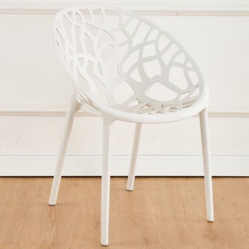 Tree Branch Hollow Out Plastic Dining Chair - Dining chair - QONKA HOME