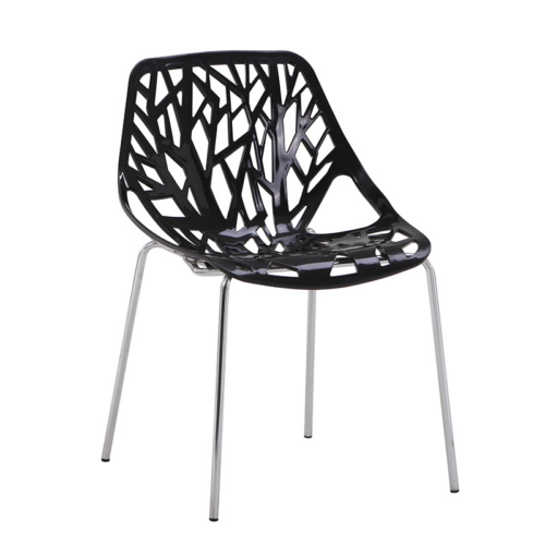 Forest Branch Hollow Stackable Side Chair - Dining chair - QONKA HOME