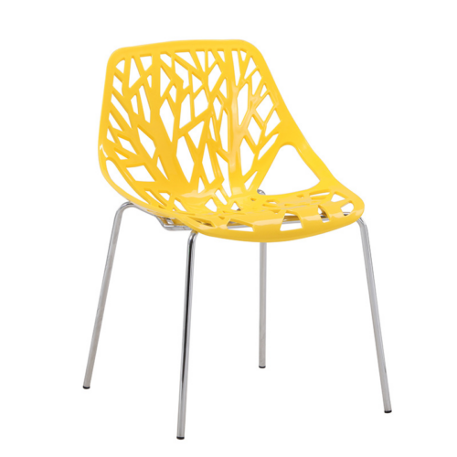 Forest Branch Hollow Stackable Side Chair - Dining chair - QONKA HOME