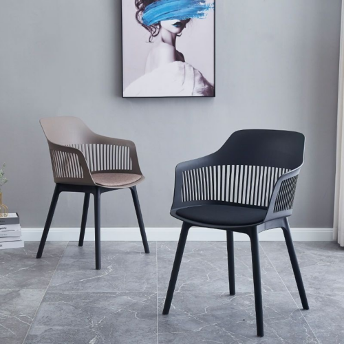 Slatted Back Dining Chair - Dining chair - QONKA HOME