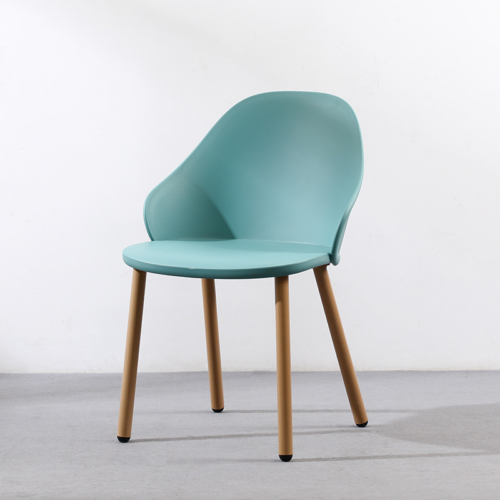 Curved Back Plastic Dining Chair - Dining chair - QONKA HOME