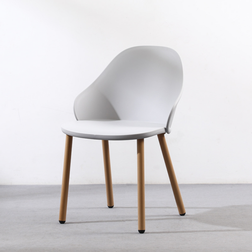 Curved Back Plastic Dining Chair - Dining chair - QONKA HOME