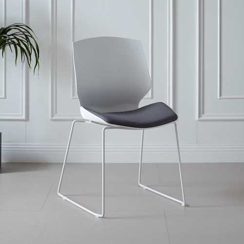 Padded Plastic Sled Base Chair - Dining chair - QONKA HOME
