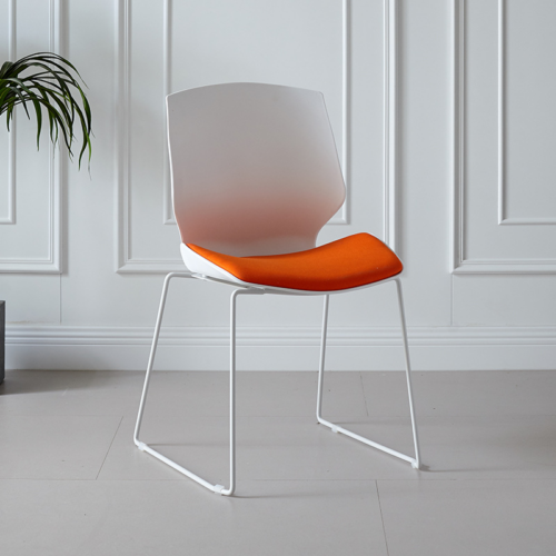 Padded Plastic Sled Base Chair - Dining chair - QONKA HOME