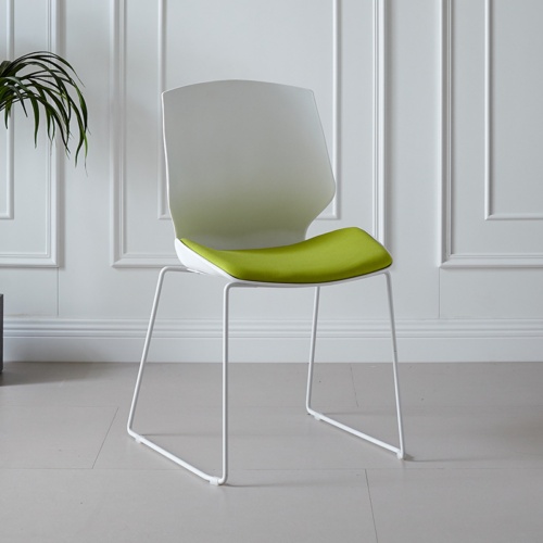 Padded Plastic Sled Base Chair - Dining chair - QONKA HOME