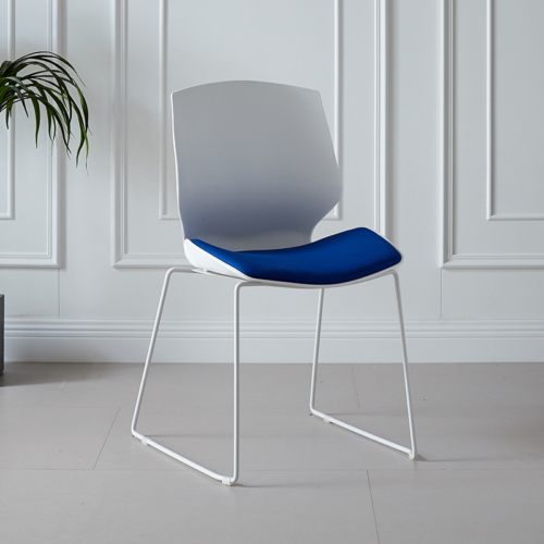 Padded Plastic Sled Base Chair - Dining chair - QONKA HOME