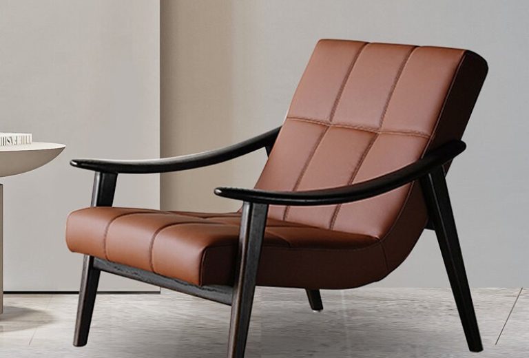 Italian top-grain leather recliner with power mechanism from QONKA HOME
